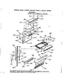 Upper Oven Pedestal Section parts for Kenmore Range 103.9887915 (1039887915, 103 9887915) from AppliancePartsPros.com