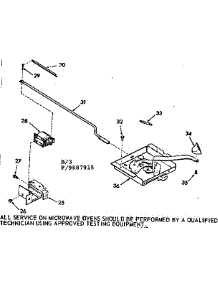 Power Lock Section parts for Kenmore Range 103.9887915 (1039887915, 103 9887915) from AppliancePartsPros.com