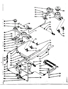 Burner Section parts for Kenmore Range 103.7137020 (1037137020, 103 7137020) from AppliancePartsPros.com