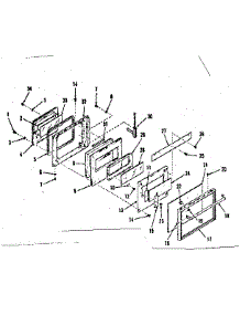 Oven Door Section parts for Kenmore Range 278.4418791 (2784418791, 278 4418791) from AppliancePartsPros.com