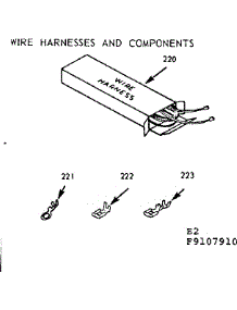 Wire Harnesses And Components parts for Kenmore Range 911.9107910 (9119107910, 911 9107910) from AppliancePartsPros.com
