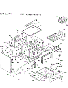 Body Section parts for Kenmore Range 911.9107910 (9119107910, 911 9107910) from AppliancePartsPros.com