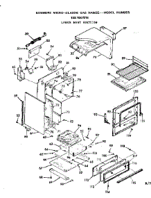 Lower Body Section parts for Kenmore Range 103.7907916 (1037907916, 103 7907916) from AppliancePartsPros.com