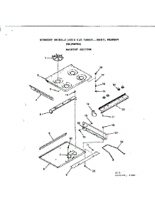 Maintop Section parts for Kenmore Range 103.7907916 (1037907916, 103 7907916) from AppliancePartsPros.com