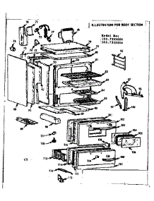 Body Section parts for Kenmore Range 103.7335004 (1037335004, 103 7335004) from AppliancePartsPros.com