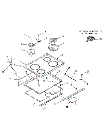 Main Top parts for Kenmore Range 911.4558611 (9114558611, 911 4558611) from AppliancePartsPros.com