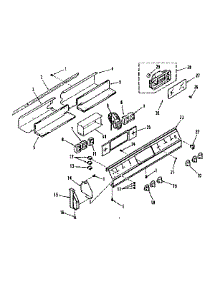 Control Section parts for Kenmore Range 911.4558611 (9114558611, 911 4558611) from AppliancePartsPros.com