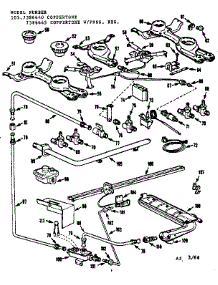 Burner Section parts for Kenmore Range 103.7386640 (1037386640, 103 7386640) from AppliancePartsPros.com