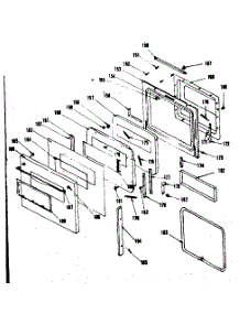 Door Section parts for Kenmore Range 850.4256860 (8504256860, 850 4256860) from AppliancePartsPros.com