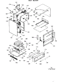 Body Section parts for Kenmore Range 103.7257612 (1037257612, 103 7257612) from AppliancePartsPros.com