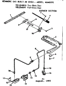Burner Section parts for Kenmore Range 103.3248010 (1033248010, 103 3248010) from AppliancePartsPros.com