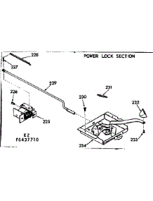 Power Lock Section parts for Kenmore Range 103.6437710 (1036437710, 103 6437710) from AppliancePartsPros.com