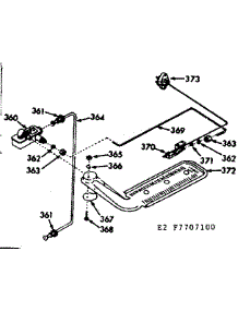 Upper Oven Burner Section parts for Kenmore Range 103.7707120 (1037707120, 103 7707120) from AppliancePartsPros.com