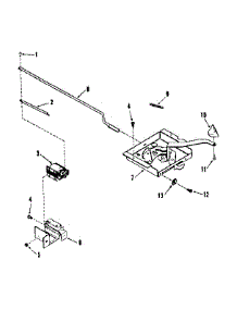 Power Lock Section parts for Kenmore Range 103.6428413 (1036428413, 103 6428413) from AppliancePartsPros.com