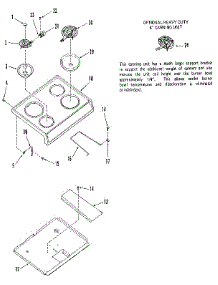 Main Top Section parts for Kenmore Range 911.9388610 (9119388610, 911 9388610) from AppliancePartsPros.com