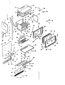 Upper Body Section parts for Kenmore Range 911.7858610 (9117858610, 911 7858610) from AppliancePartsPros.com
