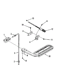 Upper Oven Burner Section parts for Kenmore Range 911.7858610 (9117858610, 911 7858610) from AppliancePartsPros.com