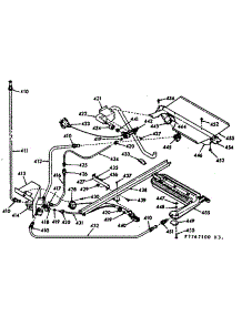 Lower Oven Burner Section parts for Kenmore Range 103.7767120 (1037767120, 103 7767120) from AppliancePartsPros.com