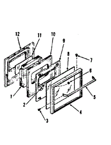 Lower Oven Door Section parts for Kenmore Range 278.4278590 (2784278590, 278 4278590) from AppliancePartsPros.com