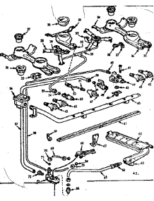 Burner Section parts for Kenmore Range 103.726638 (103726638, 103 726638) from AppliancePartsPros.com