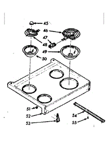 Main Top Section parts for Kenmore Range 103.9147340 (1039147340, 103 9147340) from AppliancePartsPros.com