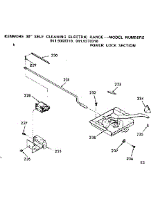 Power Lock Section parts for Kenmore Range 911.9378310 (9119378310, 911 9378310) from AppliancePartsPros.com
