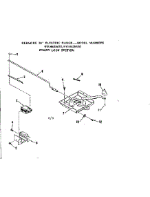 Power Lock Section parts for Kenmore Range 911.6428410 (9116428410, 911 6428410) from AppliancePartsPros.com