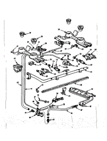 Burner Section parts for Kenmore Range 103.714631 (103714631, 103 714631) from AppliancePartsPros.com