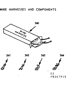 Wire Harnesses And Components parts for Kenmore Range 911.9347910 (9119347910, 911 9347910) from AppliancePartsPros.com