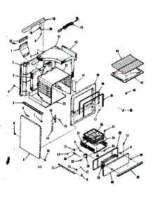 Body Section parts for Kenmore Range 911.7238610 (9117238610, 911 7238610) from AppliancePartsPros.com
