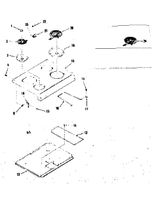 Main Top Section parts for Kenmore Range 911.9368610 (9119368610, 911 9368610) from AppliancePartsPros.com