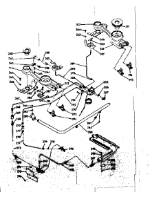 Burner Section parts for Kenmore Range 103.7406740 (1037406740, 103 7406740) from AppliancePartsPros.com