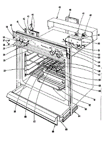 Oven Assembly Section parts for Kenmore Range 101.45410 (10145410, 101 45410) from AppliancePartsPros.com