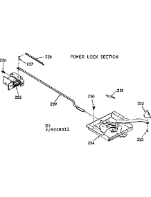 Power Lock Section parts for Kenmore Range 103.9368011 (1039368011, 103 9368011) from AppliancePartsPros.com