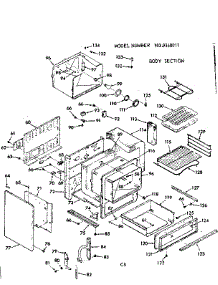 Body Section parts for Kenmore Range 103.9368011 (1039368011, 103 9368011) from AppliancePartsPros.com