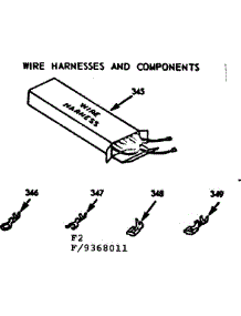 Wire Harnesses And Components parts for Kenmore Range 103.9368011 (1039368011, 103 9368011) from AppliancePartsPros.com