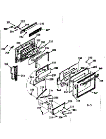 Oven Door Section parts for Kenmore Range 103.9357310 (1039357310, 103 9357310) from AppliancePartsPros.com