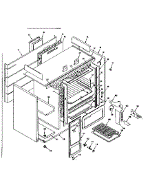 Cabinet parts for Kenmore Range 119.7626700 (1197626700, 119 7626700) from AppliancePartsPros.com