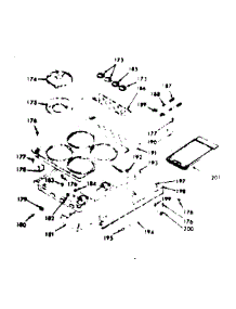 Main Top Section parts for Kenmore Range 103.7767020 (1037767020, 103 7767020) from AppliancePartsPros.com