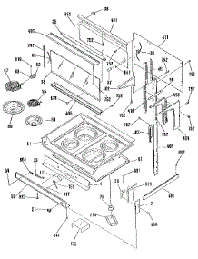Main Top Section parts for Kenmore Range 911.9851192 (9119851192, 911 9851192) from AppliancePartsPros.com