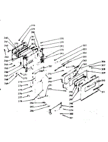 Oven Door Section parts for Kenmore Range 103.9436860 (1039436860, 103 9436860) from AppliancePartsPros.com