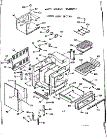 Lower Body Section parts for Kenmore Range 103.9887912 (1039887912, 103 9887912) from AppliancePartsPros.com