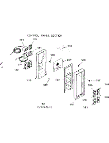 Control Panel Section parts for Kenmore Range 103.9867611 (1039867611, 103 9867611) from AppliancePartsPros.com