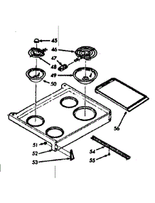 Main Top Section, Pan & Ring Kit parts for Kenmore Range 103.9147212 (1039147212, 103 9147212) from AppliancePartsPros.com