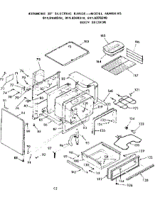 Body Section parts for Kenmore Range 911.9158310 (9119158310, 911 9158310) from AppliancePartsPros.com