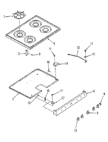 Main Top Section parts for Kenmore Range 911.7318811 (9117318811, 911 7318811) from AppliancePartsPros.com