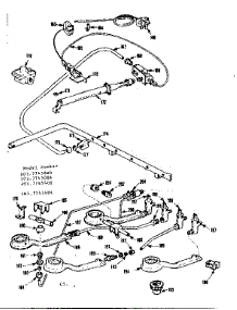 Burner Section parts for Kenmore Range 103.7745400 (1037745400, 103 7745400) from AppliancePartsPros.com