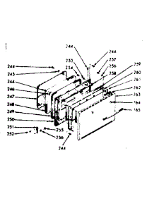 Lower Oven Door Section parts for Kenmore Range 103.9876800 (1039876800, 103 9876800) from AppliancePartsPros.com