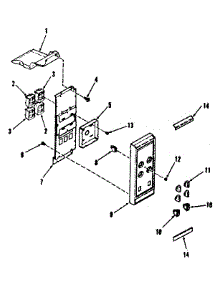 Control Panel Section parts for Kenmore Range 911.9808710 (9119808710, 911 9808710) from AppliancePartsPros.com