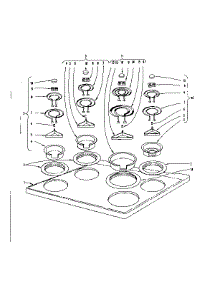 Cook Top Section parts for Kenmore Range 101.961610 (101961610, 101 961610) from AppliancePartsPros.com